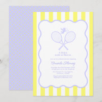 Ducha de Novia de Tenis Lavanda y Amarillo Mantequ
