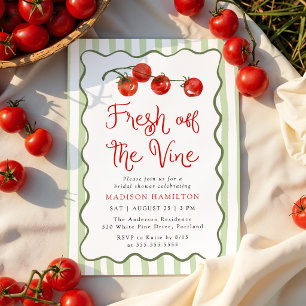 Invitación Ducha de Novia de Tomate Fresco de la Vid