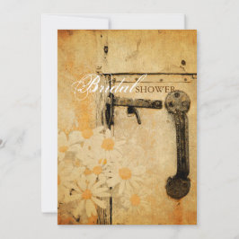 Invitación ducha de novia de verano rústica