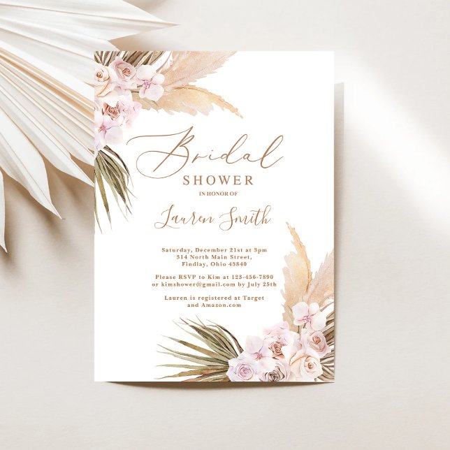 Invitación Ducha de novia del desierto boho (Subido por el creador)