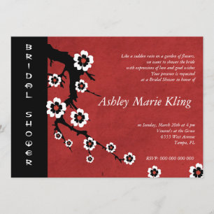 Invitación Ducha de novia del Sakura Oriental