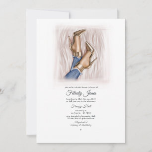 Invitación Ducha de Novia Denim Chic