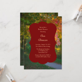 Invitación Ducha de Novia Día Otoñal Colorido