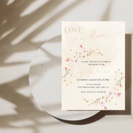 Invitación Ducha de Novia 'El Amor Está en Flor'-Tema Jardín 