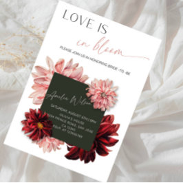 Invitación Ducha de Novia 'El Amor Está en Flor'-Tema Jardín 