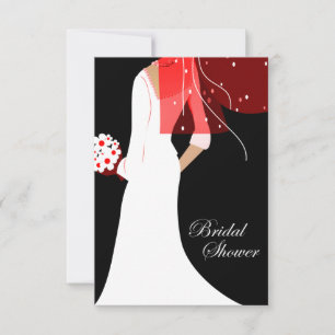 Invitación ducha de novia elegante