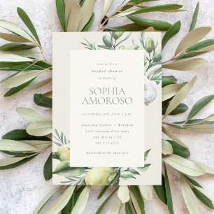 Invitación Ducha de novia en el jardín mediterráneo