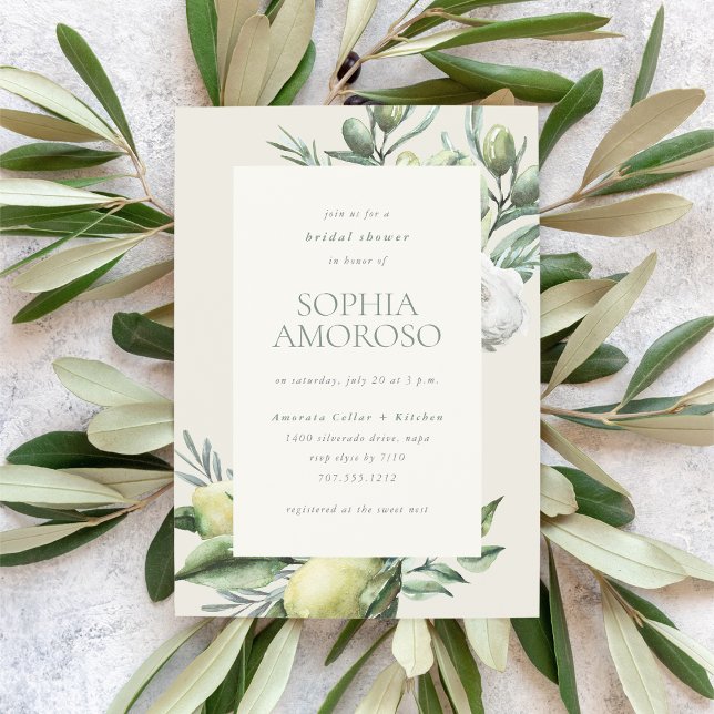 Invitación Ducha de novia en el jardín mediterráneo (Subido por el creador)