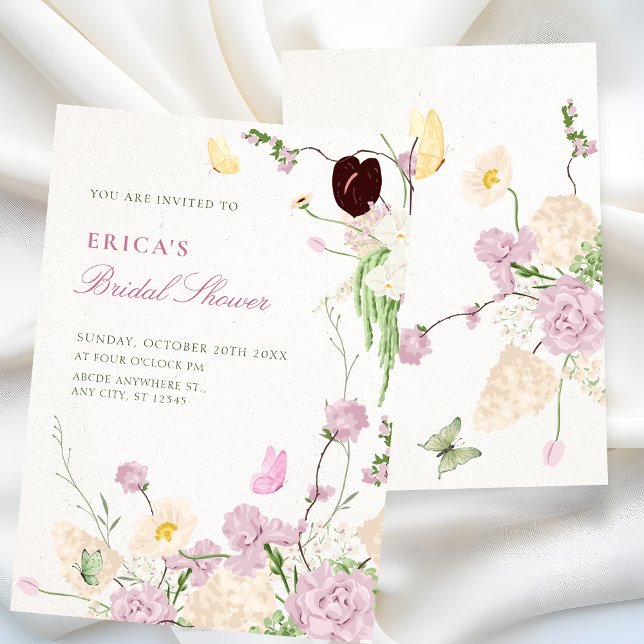 Invitación ducha de novia en jardín floral (Subido por el creador)