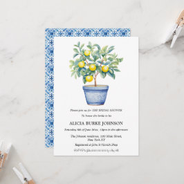 Invitación Ducha de novia en la costa de Amalfi