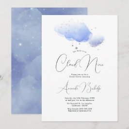 Invitación Ducha de Novia en la Nube Soñadora Nueve