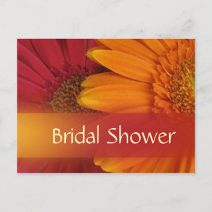Invitación Ducha de novia en otoño postal