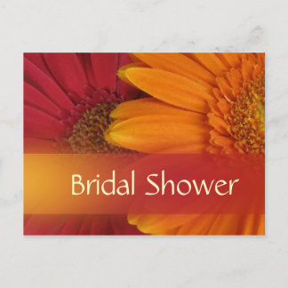 Invitación Ducha de novia en otoño postal
