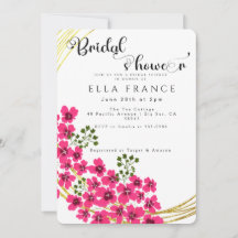 Ducha de Novia Floral Acuarela Moderna
