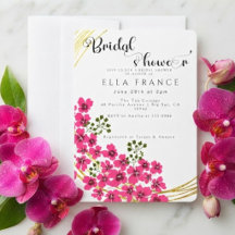 Ducha de Novia Floral Acuarela Moderna