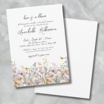 Ducha de Novia Floral Elegante de Flor Silvestre