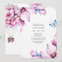 Invitación Ducha de Novia Floral Magnolia