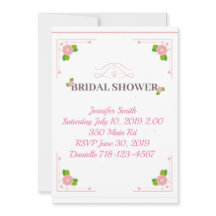 Ducha de novia floral rosa bonito