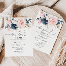 Ducha de novia floral ruidosa