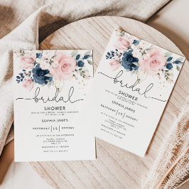 Invitación Ducha de novia floral ruidosa