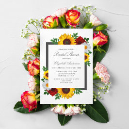 Invitación Ducha de novia floral tradicional