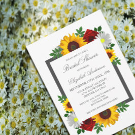 Invitación Ducha de novia floral tradicional