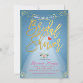 Invitación Ducha de novia Floral Vestido de novia Rando de di