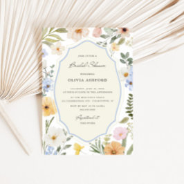 Invitación Ducha de novia floral vintage vintage