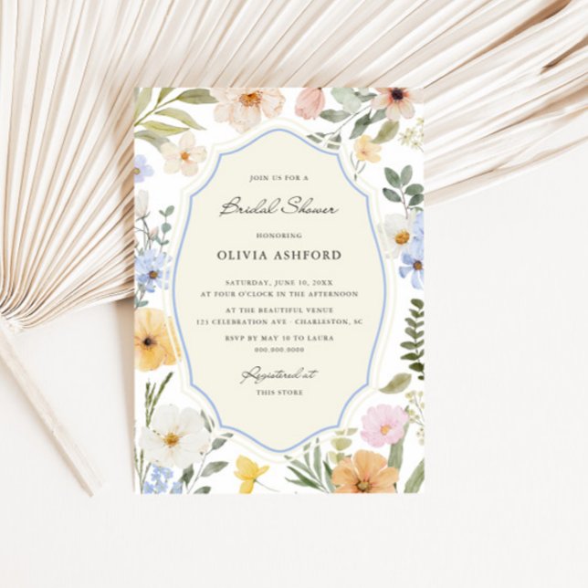 Invitación Ducha de novia floral vintage vintage (Subido por el creador)