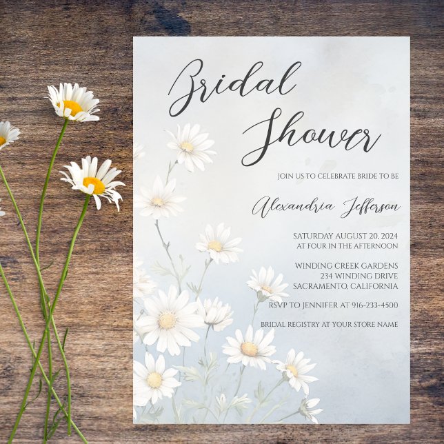 Invitación Ducha de Novia Flores Campestres (Subido por el creador)
