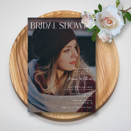 Invitación Ducha de novia: foto Personalizado y detalles mode