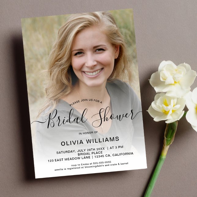 Invitación Ducha de novia fotográfica personalizada (Subido por el creador)