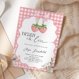 Invitación Ducha de Novia Fresa 'Berry in Love'