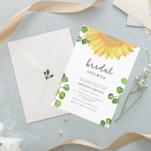 Ducha de novia girasol