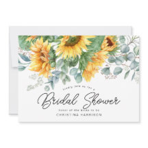 Ducha de Novia Girasoles Eucalipto Verde