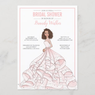 Invitación Ducha de novia Glam Bridal Editable