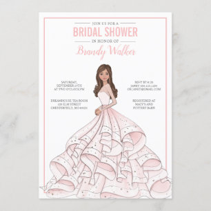 Invitación Ducha de novia Glam Bridal Editable