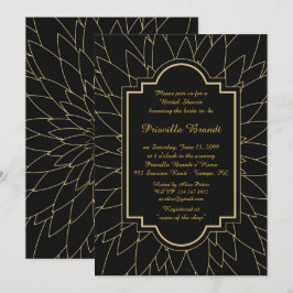 Invitación Ducha de novia honrada, estilo dahlia de Monet, ne