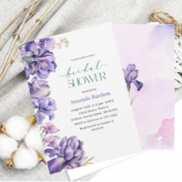 Invitación ducha de novia IRIS FLOWER Watercolor