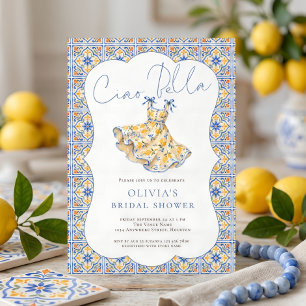 Invitación Ducha de Novia Italian Ciao Bella