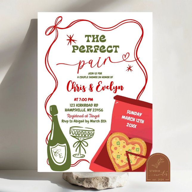 Invitación Ducha de novia La pareja perfecta (Subido por el creador)