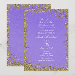 Invitación Ducha de Novia Libro de Cuentos Princesa Damasco P