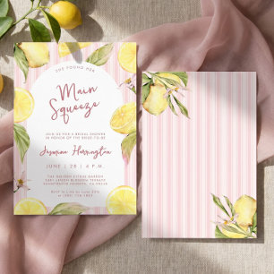Invitación Ducha de Novia Limón La Fuerza Principal