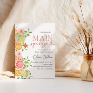 Invitación Ducha de novia "Main Squeeze" - Fiesta de limón de