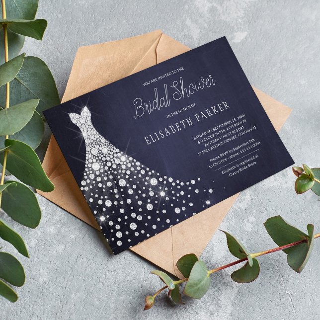 Invitación ducha de novia marina rústica con traje de boda (Subido por el creador)