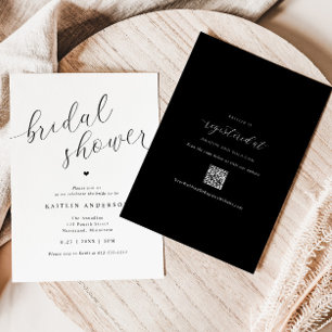 Invitación Ducha de Novia Moderna Simple