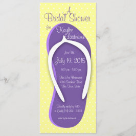 Invitación Ducha de novia morada
