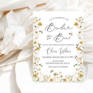 Invitación Ducha de novia para abeja - Fiesta de abeja dulce