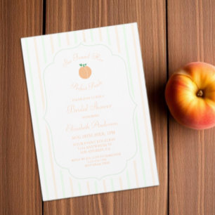 Invitación Ducha de novia Perfect Peach