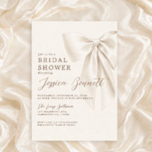 Ducha de Novia Romántica con Lazo de Marfil Elegan